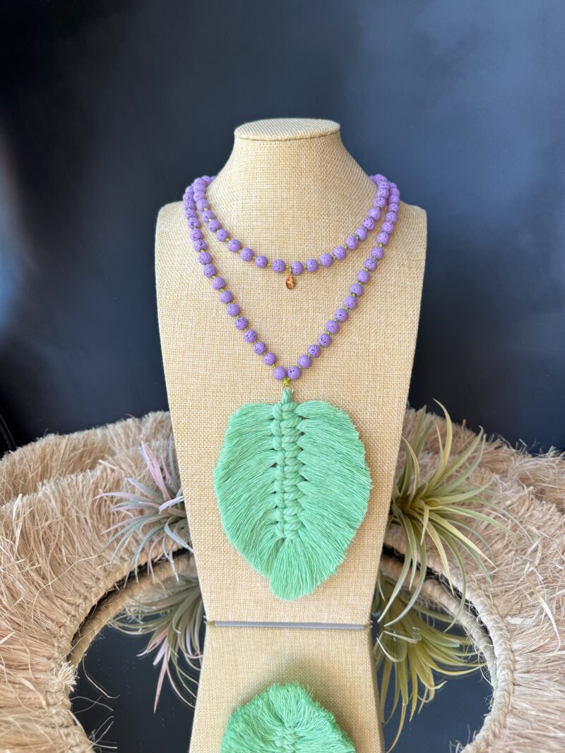 Macrame Tassel "Lilac & Green"