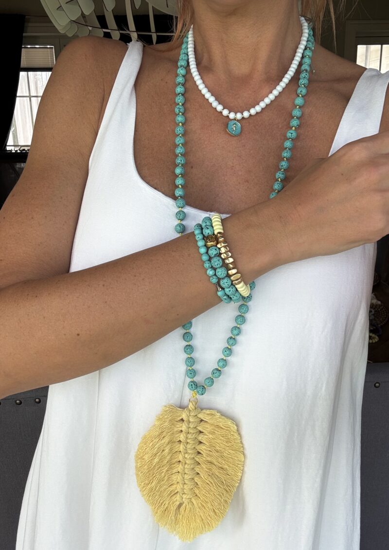 Macrame Tassel "Lemon Sorbet" - Image 2