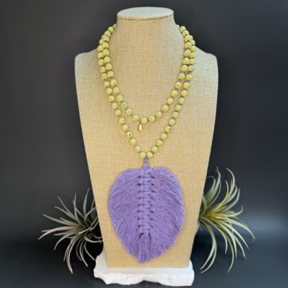 Macrame Tassel "Yellow & Lilac"