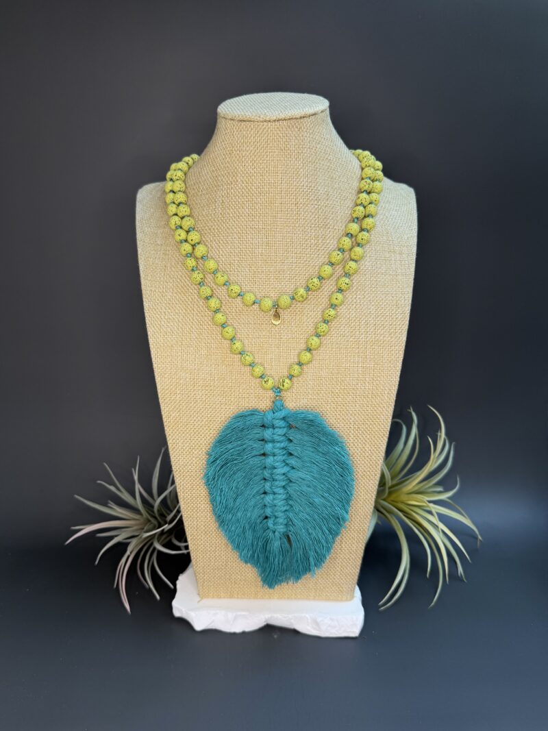 Macrame Tassel "Lime & Turqouise"