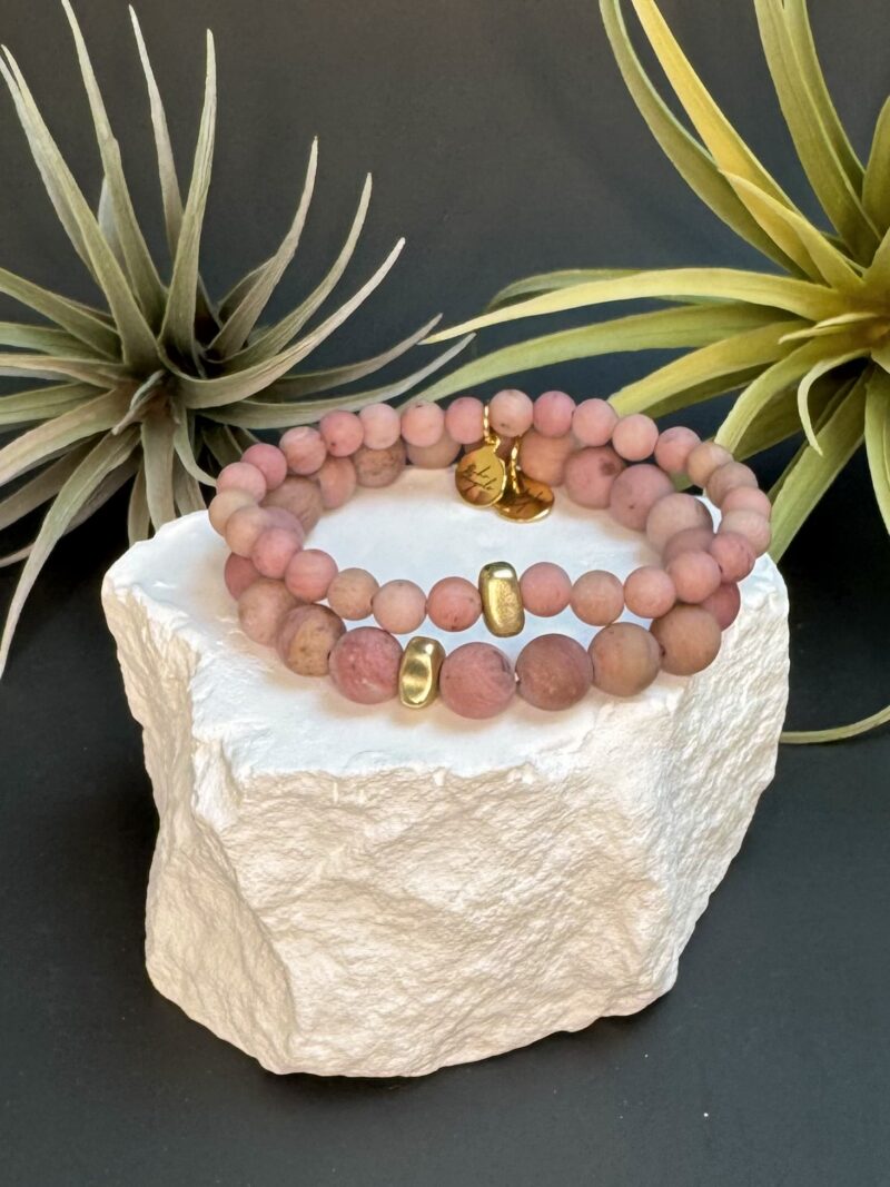 Bohovõru set "Pinki Rhodonite"