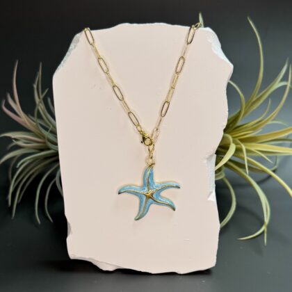 Bohokee "Turqouise Seastar" 14K Gold Plated