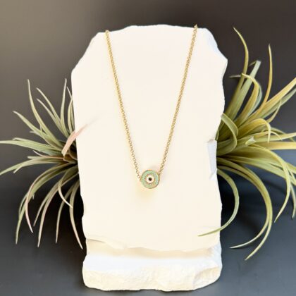 Bohokee "Green Eye Ring" 14K Gold Plated