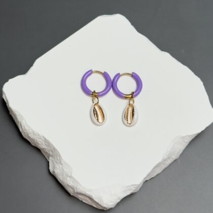 Kõrvarüngad "Purple White Shell"