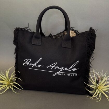 Boho Beach Bag "Black Boho"