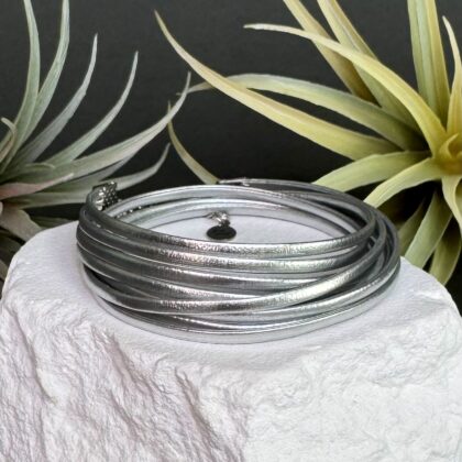 Metallikvõru "Wide Silver"