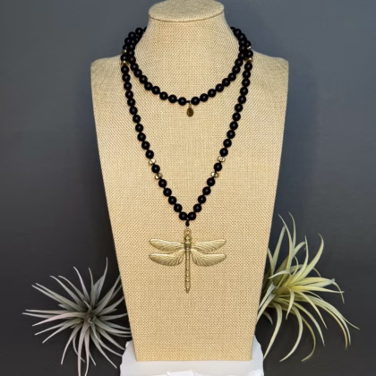 DragonFly Necklace "Classy Black"