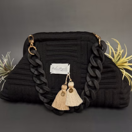 Boho Bag "Black Bun"