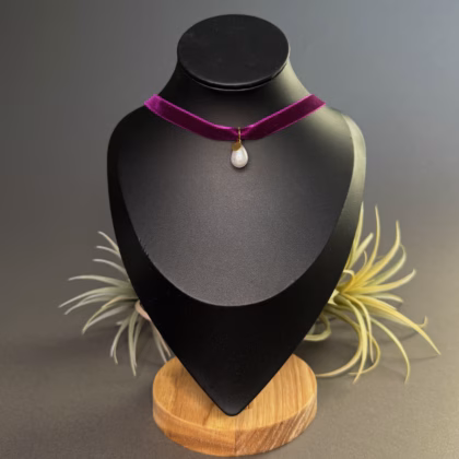 Choker "Grape Violet Gold"