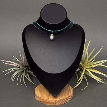 Choker "Emerald Silver"