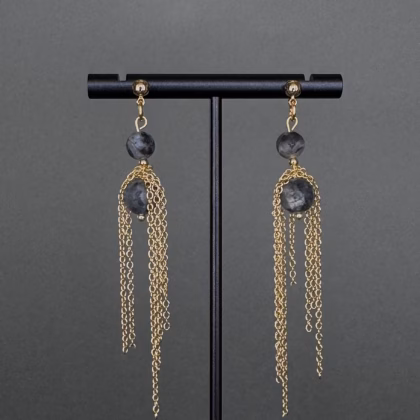 Kõrvaehe "Grey Chain Drop"